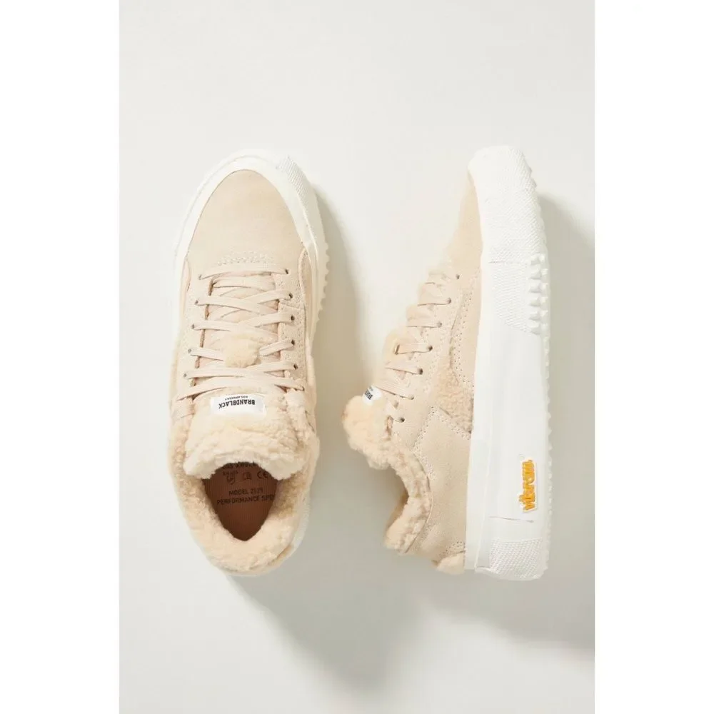 Anthropologie x Brandblack Bravo Faux Shearling Sneaker $248 Sz 6